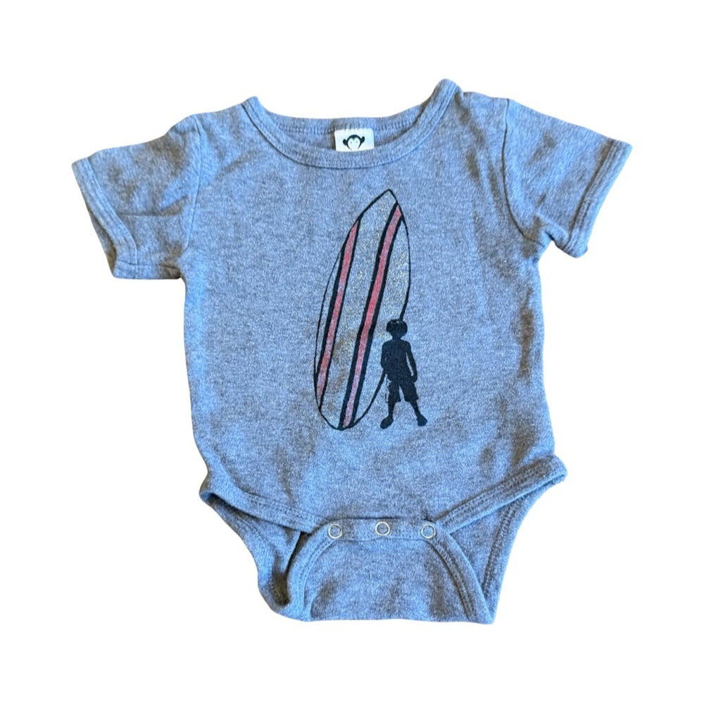 🐒 Appaman Gray Graphic Tee – 6–12M